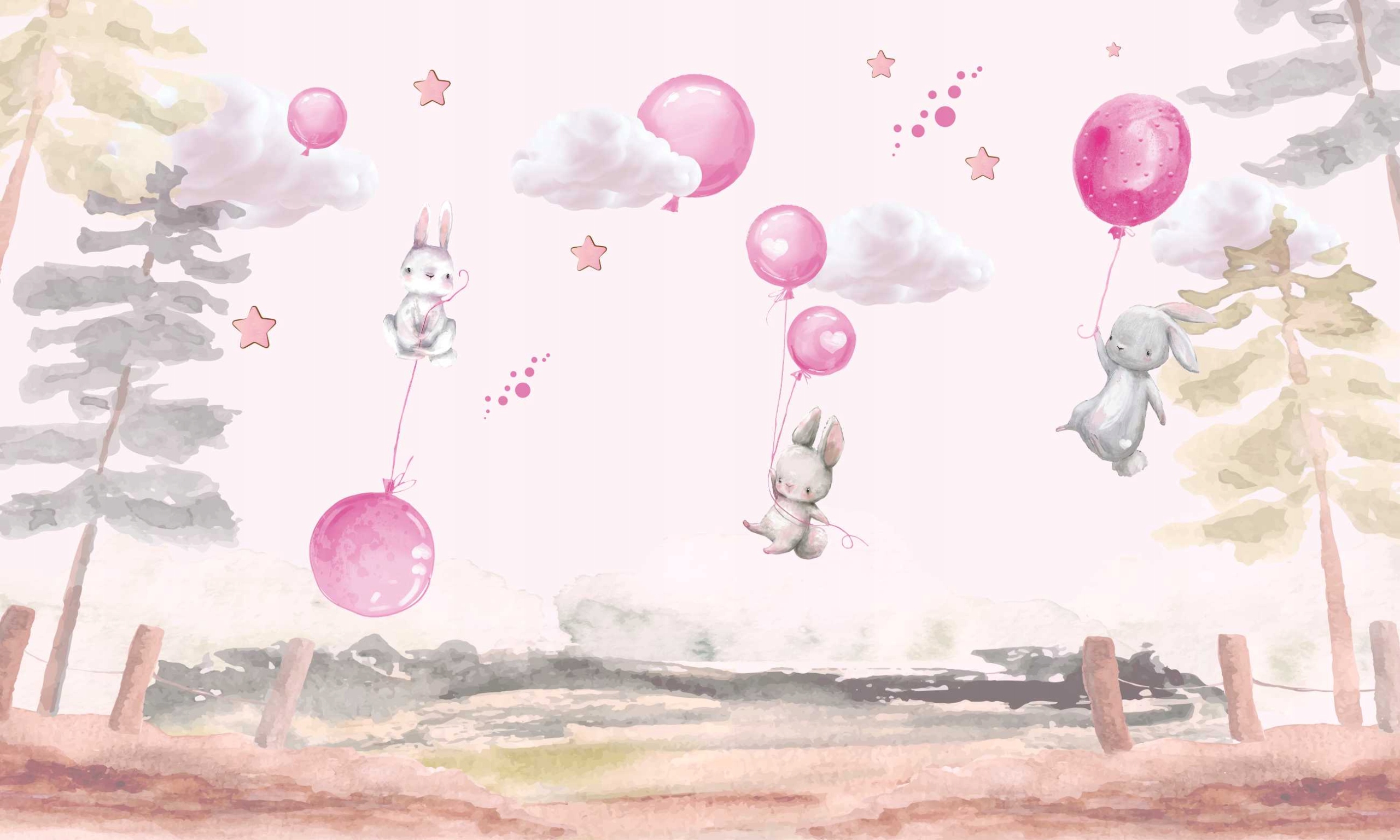 Maskovačka Magnetická podložka radiátory Růžové králíčky 60x100 cm