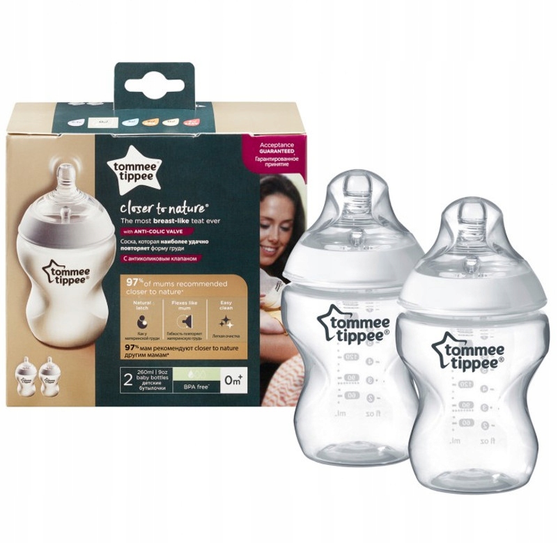 

Tommee Tippee Butelka Anytkolkowa 2 x 260ml 0m+