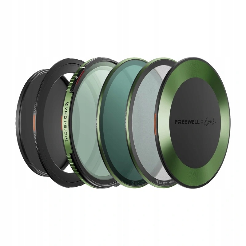 Sada filtrů Freewell Brandon Li 86 mm Cine Pro Kit Vnd Cpl ND32 Glow Mist