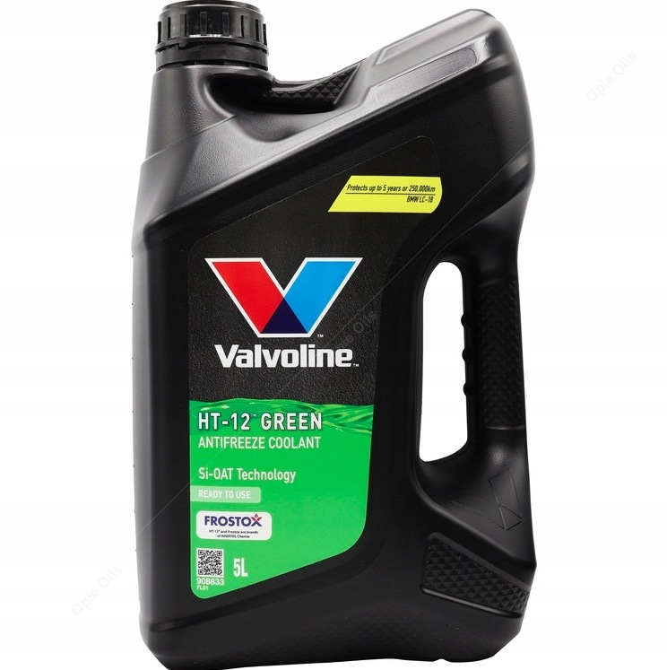 Płyn chłodniczy Valvoline HT-12 Green 5L Si-OAT Bmw LC-18