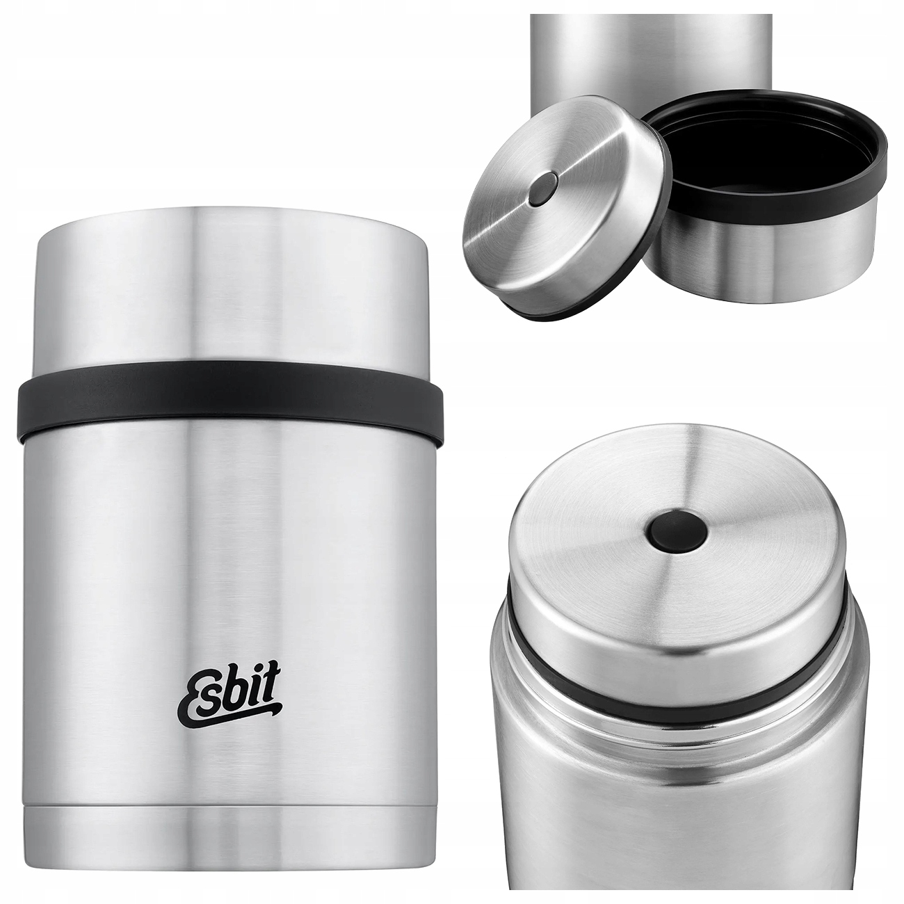 Termos Obiadowy Na Żywność Jedzenie Zupę Esbit Sculptor 0,75 L Srebrny