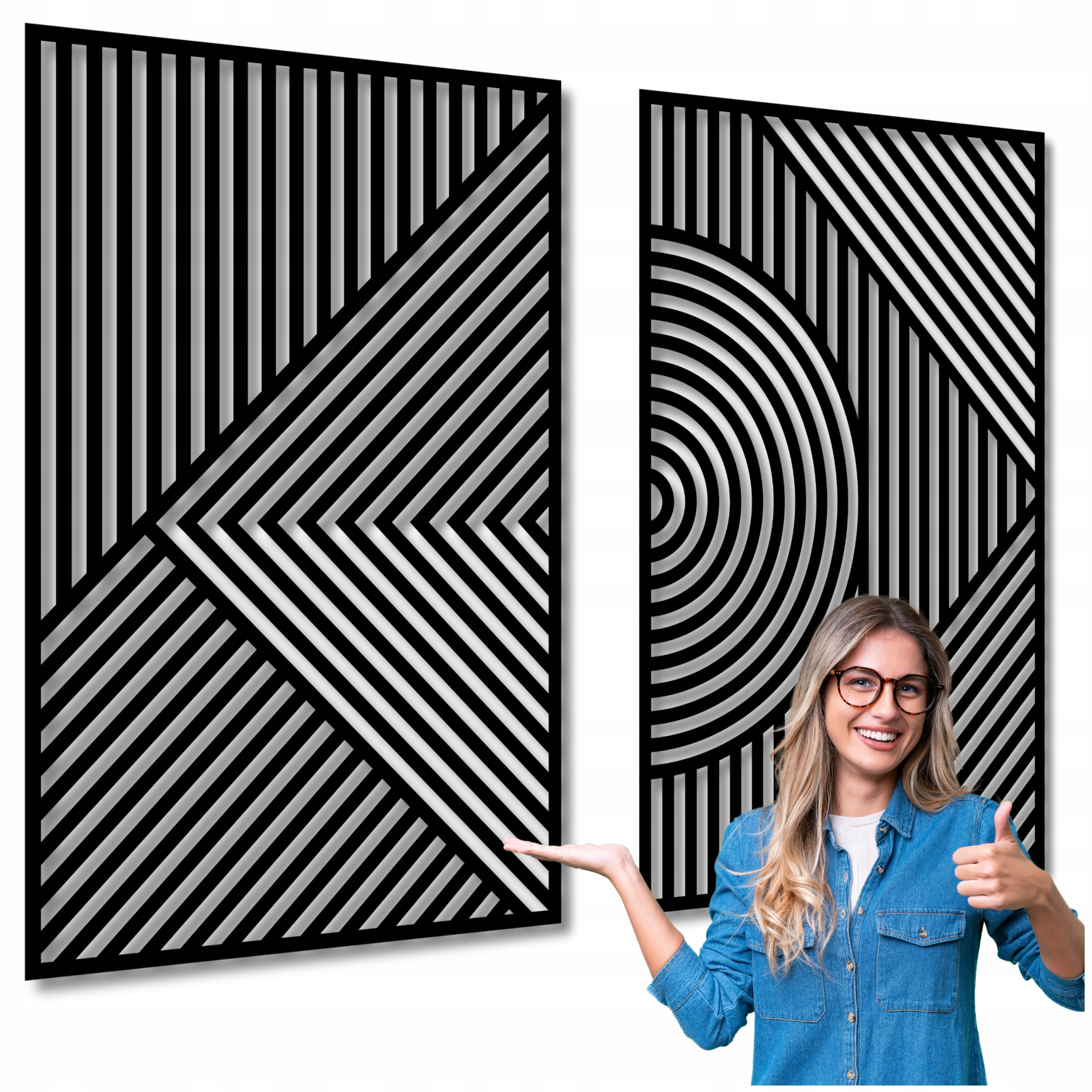 Ažurový Obraz 100 cm Obrazy Do Obývacího Pokoje Obraz Na Zeď Geometrická Dekorace