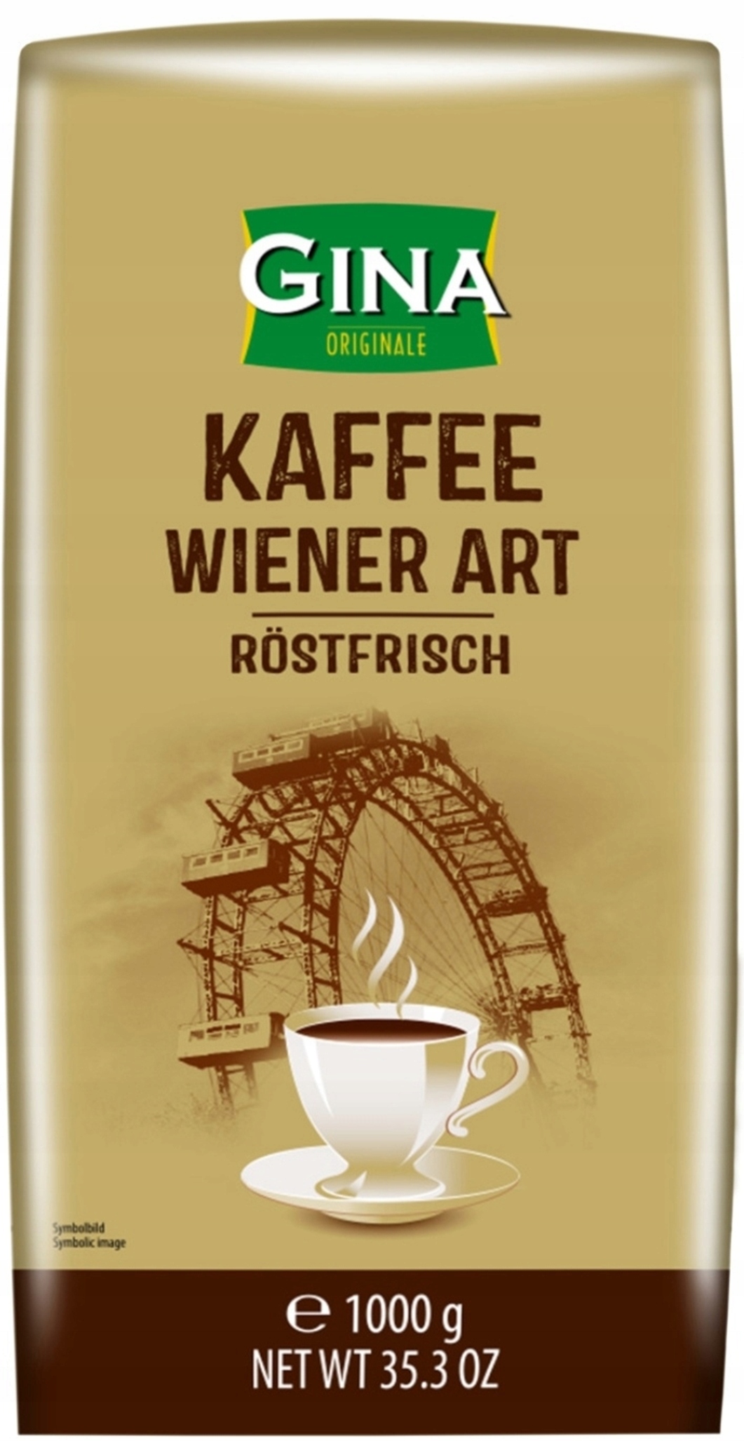 Kawa ziarnista GINA Kaffee Wiener Art 1000 грамм