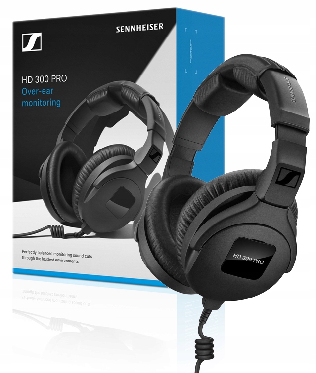 Sluchátka Sennheiser Hd 300 Pro 123dB 64 Ohm 6-25000Hz Adaptér 6.3mm