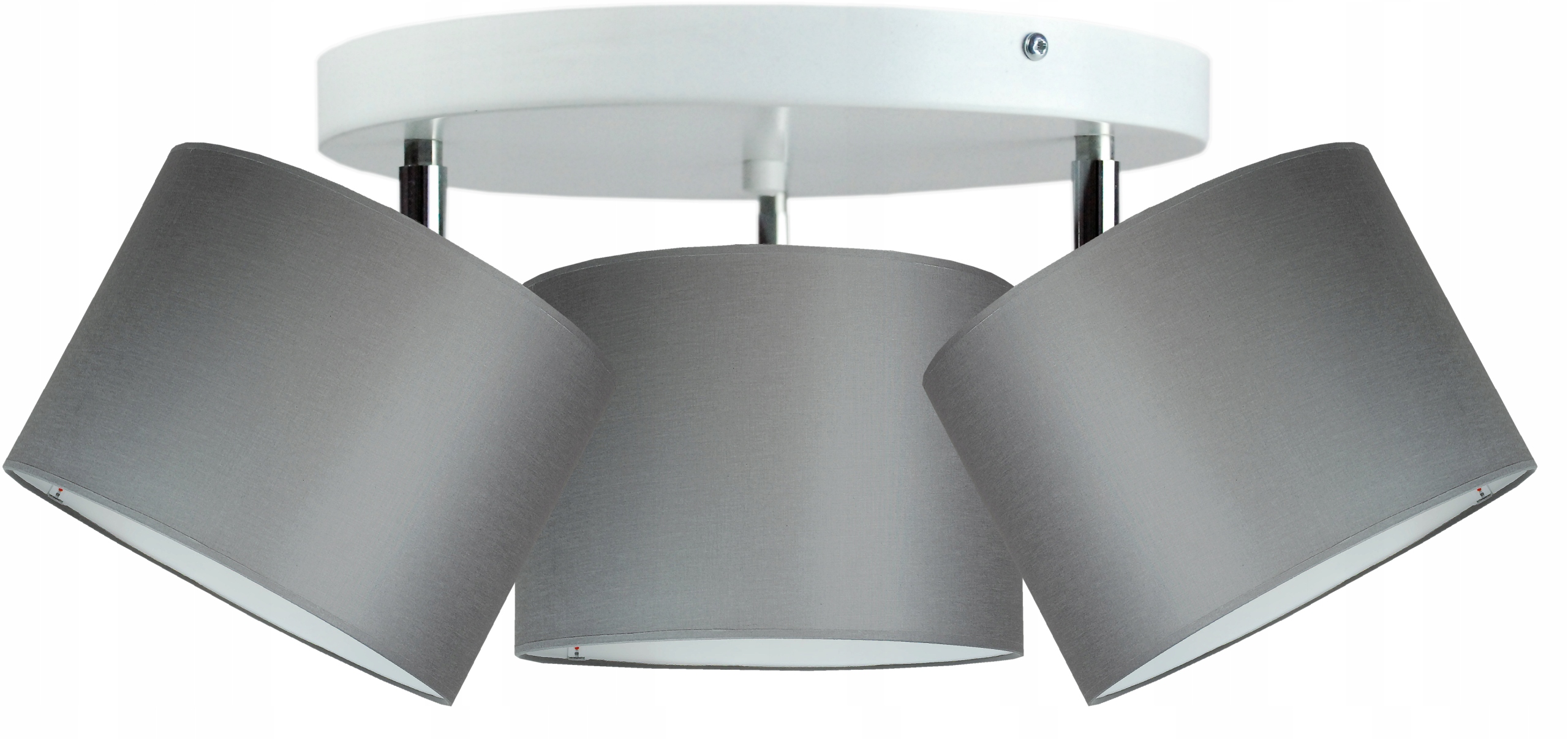 Moderní závěsná stropní lampa. Moderní módní stínidlo 20 cm šedé Led