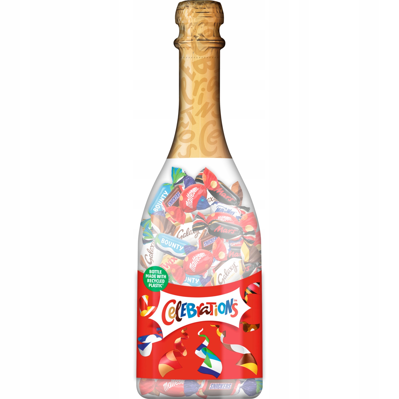 Levně Bonbóny Tyčinky Celebrations Šampaňská Láhev Twix Milky Way Mars 296 g