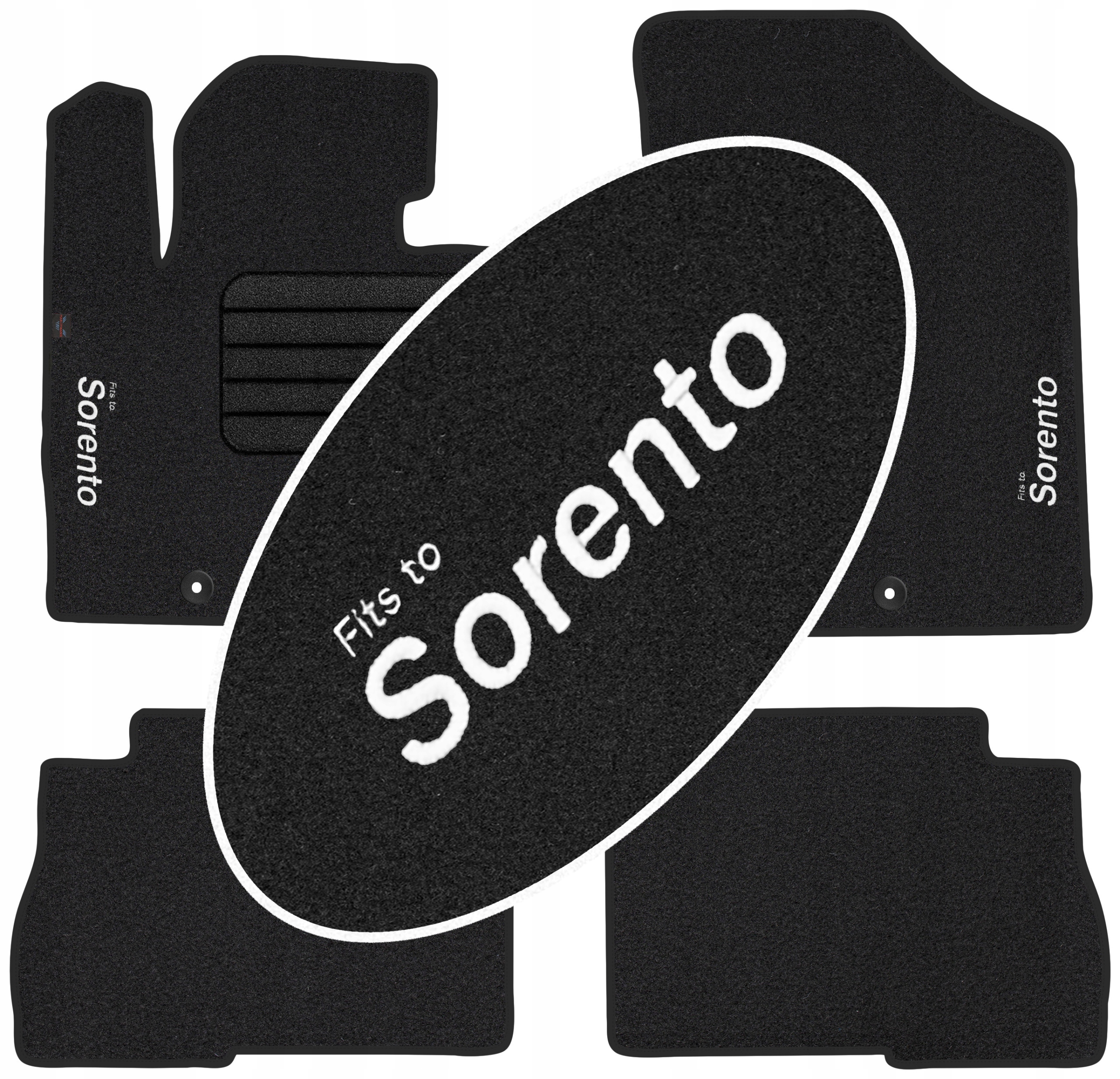 

Kia Sorento II Fl 2012-2015 Welurowe z Napisem
