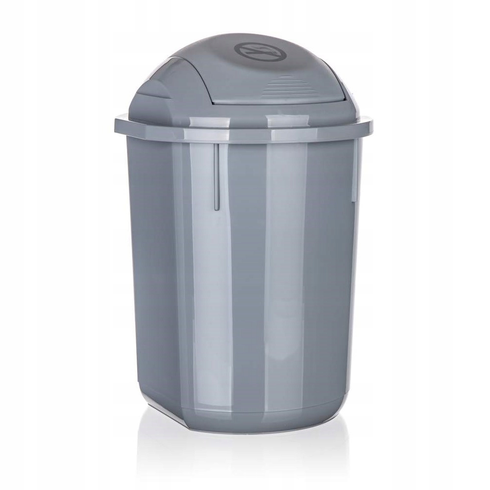 Levně Koš odpadkový 8 l, šedý, sada 3 ks