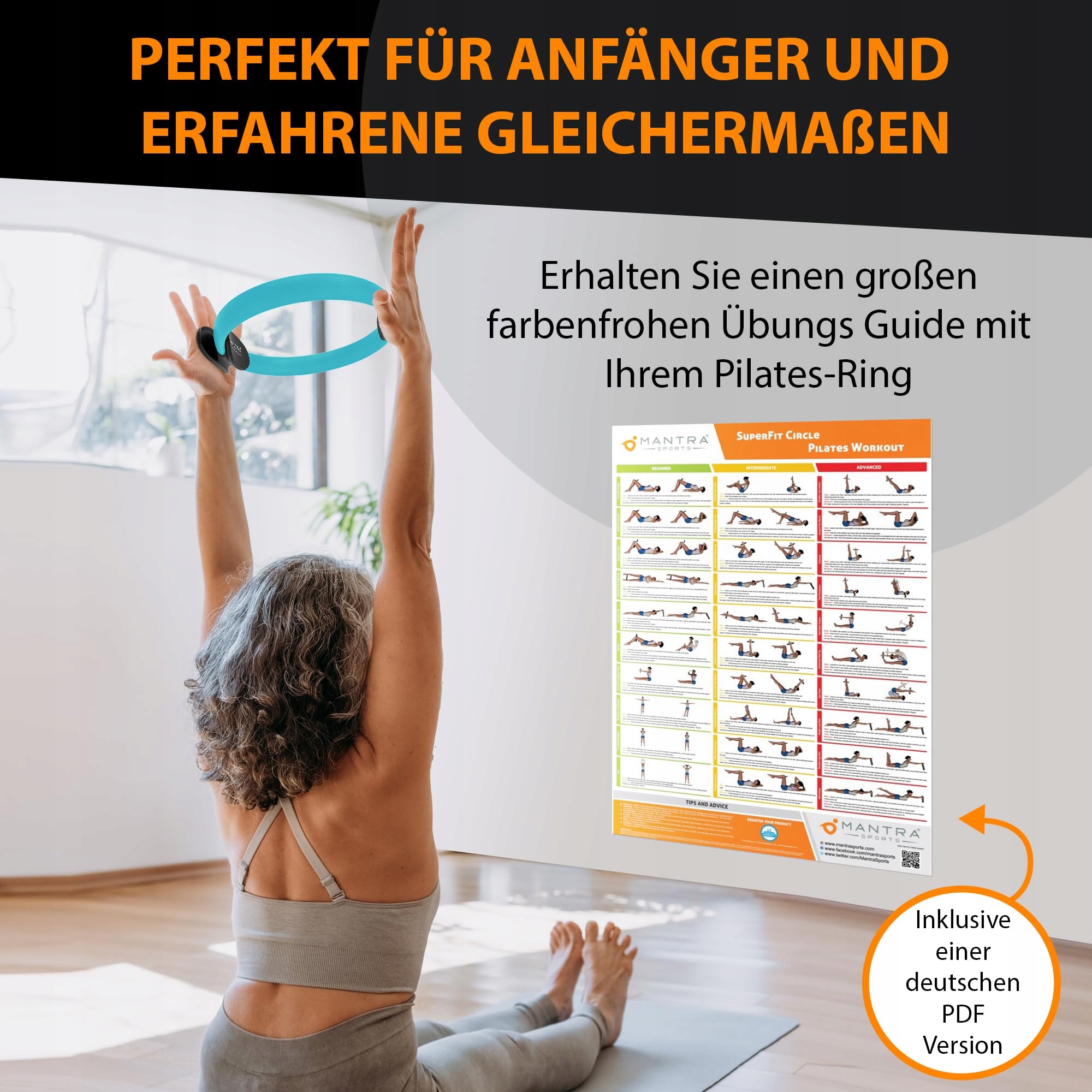 Pilates Ring Trening Miednicy Dla Kobiet i Mężczyzn Domowy Trening — miniatura 6