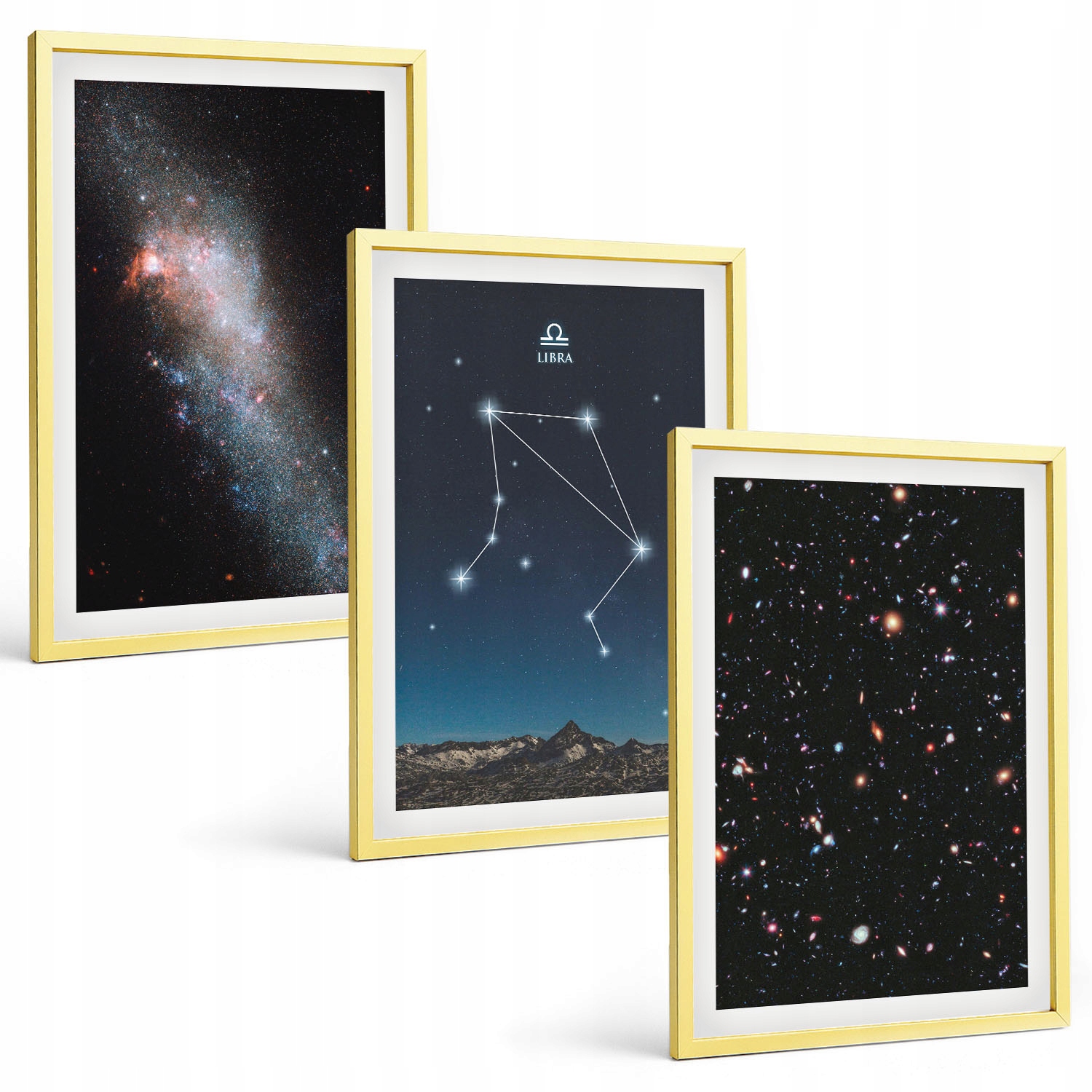 Exkluzivní domácí galerie Vesmír Galaxie Váha nebe 3 Částečná sada