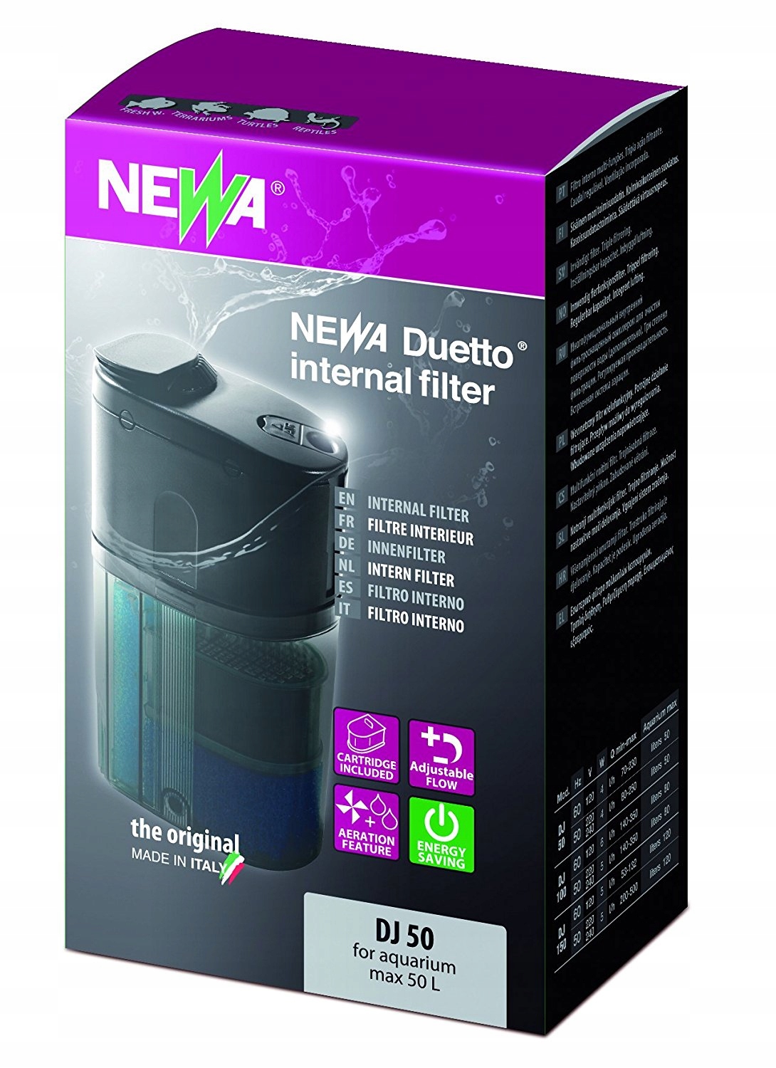 Levně Newa Vnitřní filtr do akvária Newaduetto DJ50 (00.08.105)