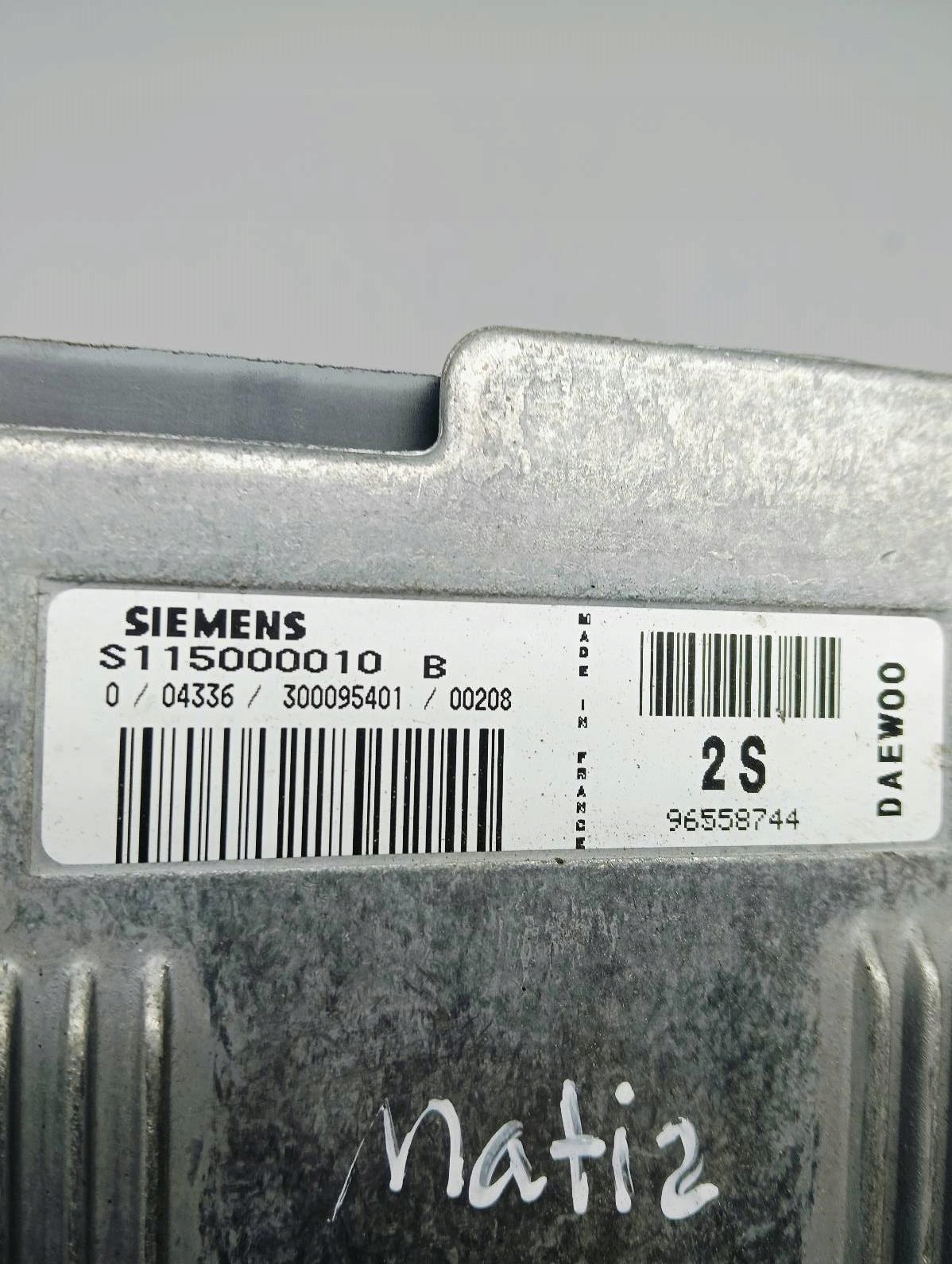 control unit of the engine DAEWOO Matiz 900 S115000010B
