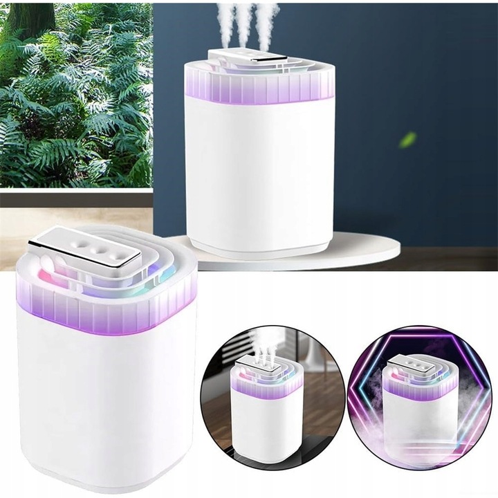 Aromaterapie Zvlhčovač Vzduchu 3L Difuzér S Noční Lampičkou