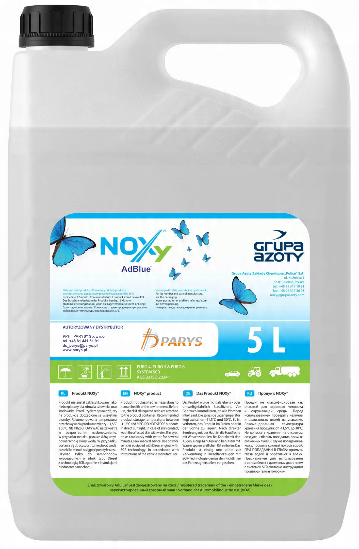 

Noxy Ad Blue Adblue Diesel Płyn Kataliczny Dpf 5L