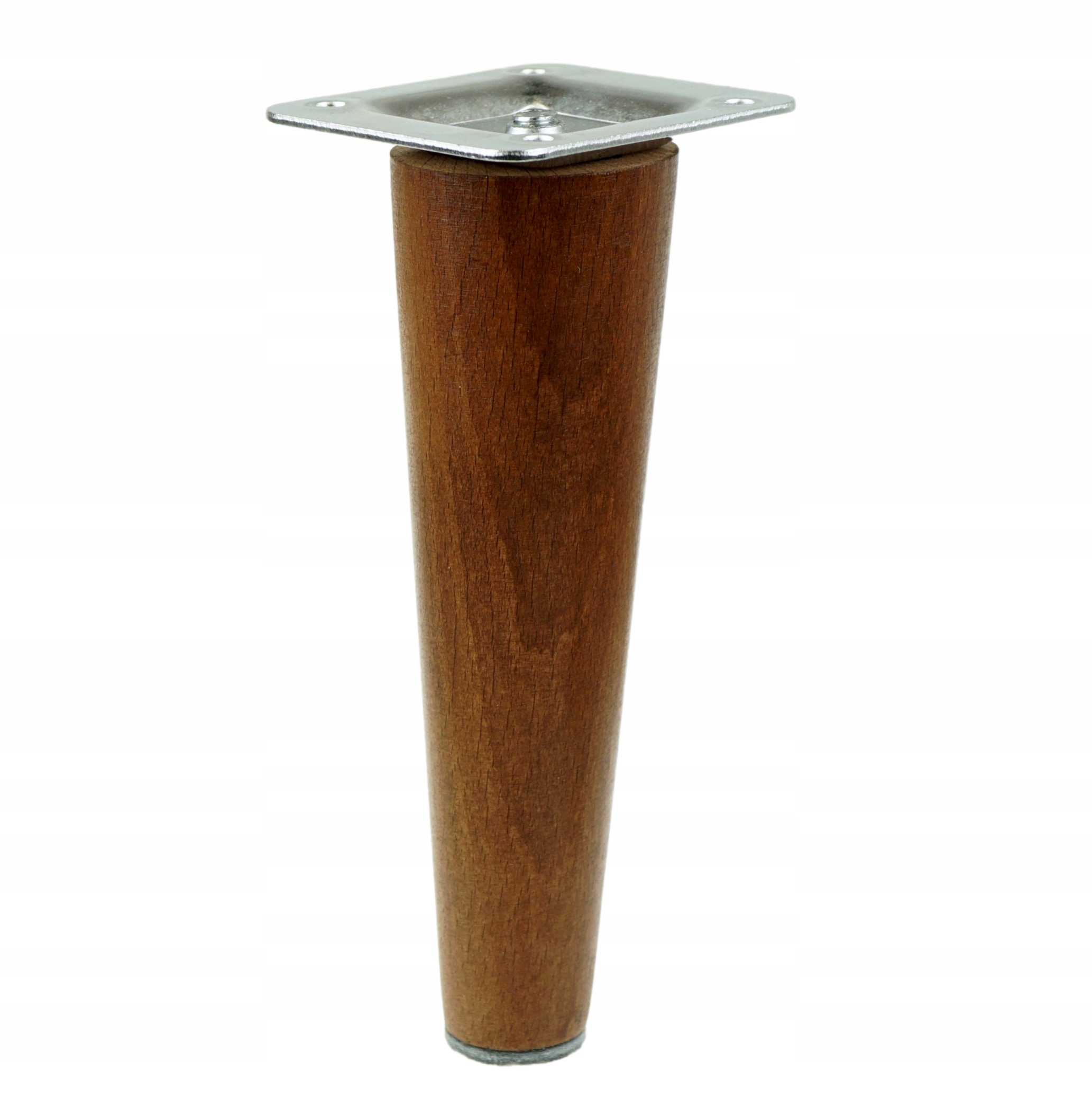 

1x Noga nóżka bukowa orzech prosta zestaw 20 cm