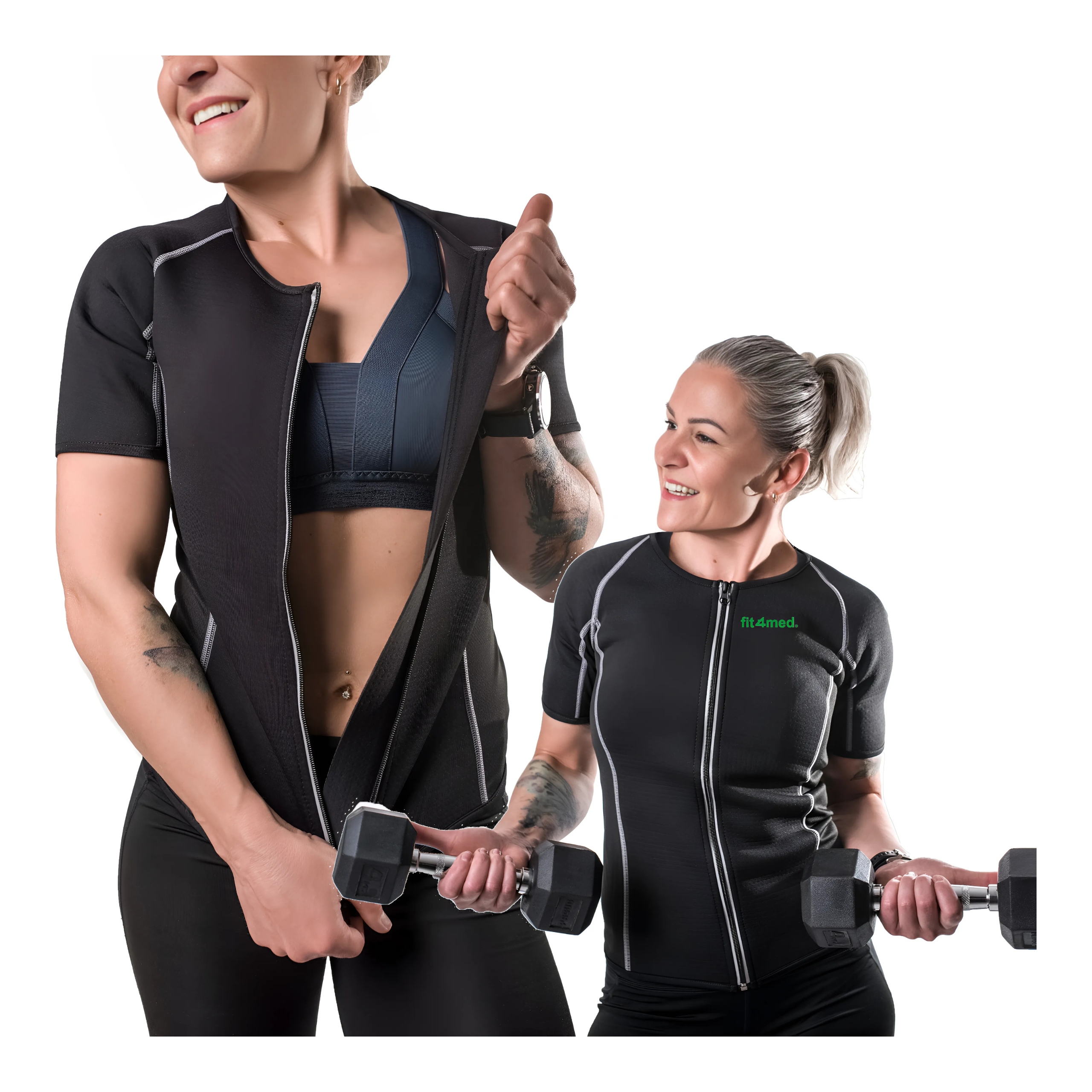 Koszulka treningowa Sportowa Damska roz. S Fitness Wyszczuplająca Neopren