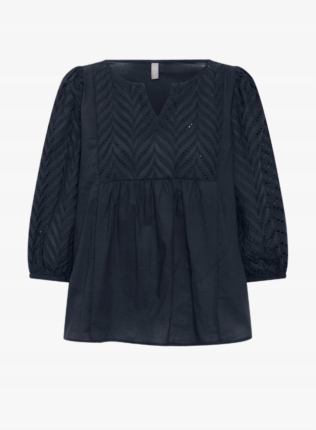 Culture Toril dámská ažurová halenka tmavě modrá velikost S