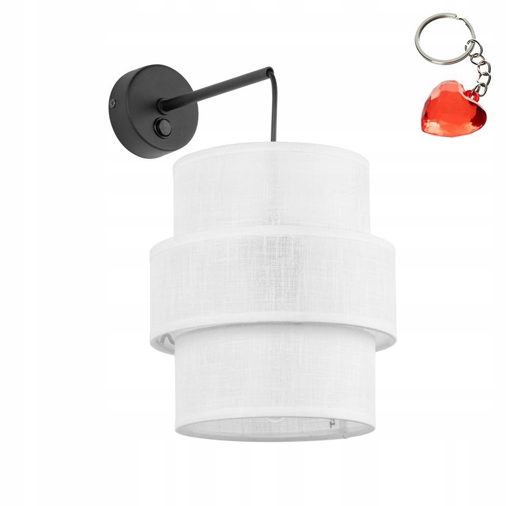 Nástenné svietidlo s vypínačom Calisto White 5956 Tk Lighting