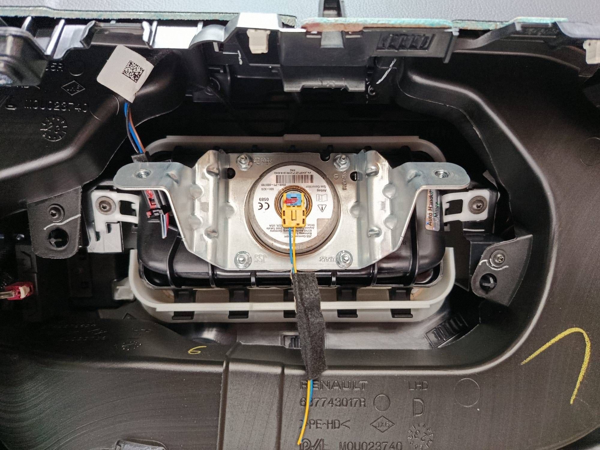 dashboard console tension belts airbags Komplet Renault Scenic E-Tech V ALPINE ORG