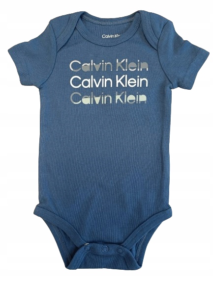 Calvin Klein modré bodýčko pre chlapčeka, bábätko Teddy 18 m