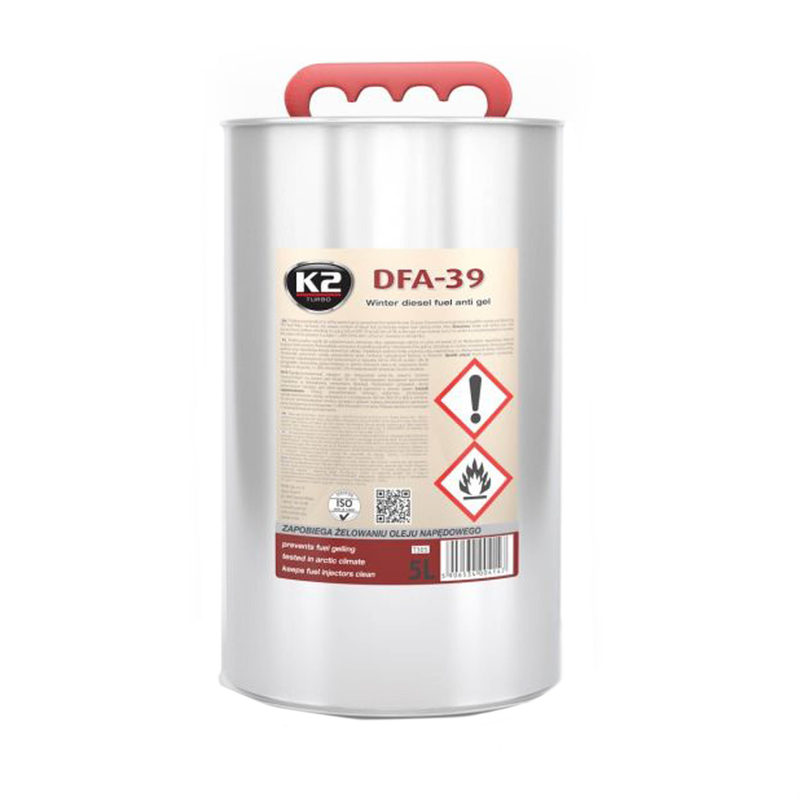 K2 DFA-39 5 л предотвращает гелеобразование дизельного топлива