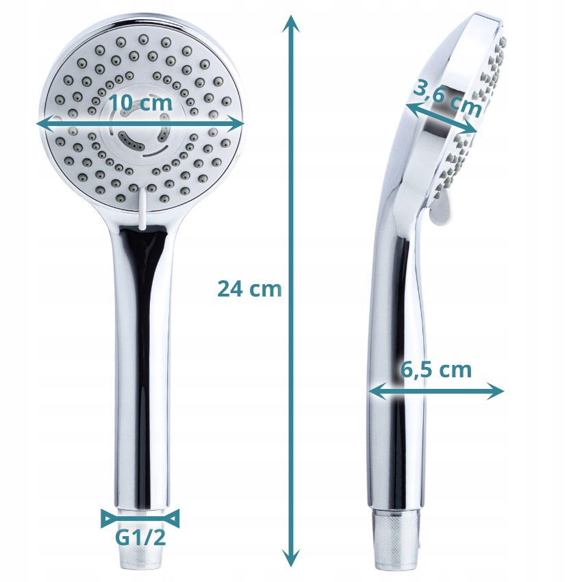 Słuchawka prysznicowa do baterii MOCNY STRUMIEŃ WYSOKOCIŚNIENIOWA SOTBE Marka Sotbe