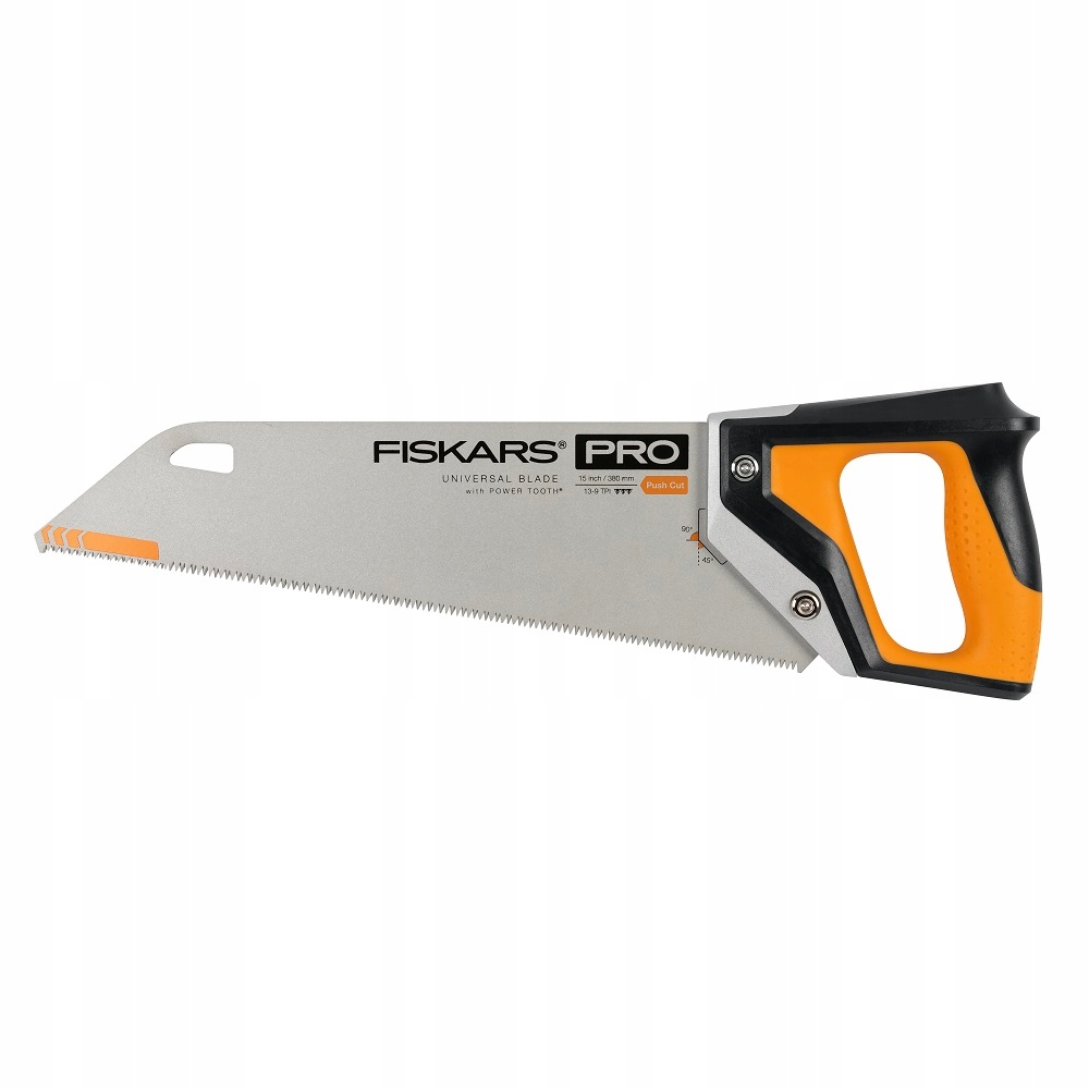 Fiskars PowerTooth Piła do drewna laminatu Pcv ręczna 380 mm 9 Tpi płatnica