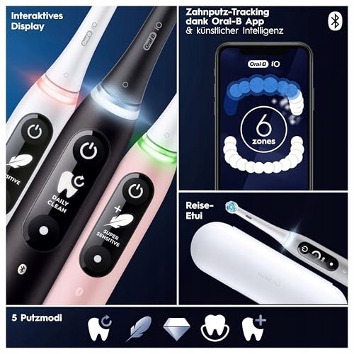 ORAL-B IO Series 6 Plus Szczoteczka Elektryczna 3 Końcówki Etui Szare — miniatura 6