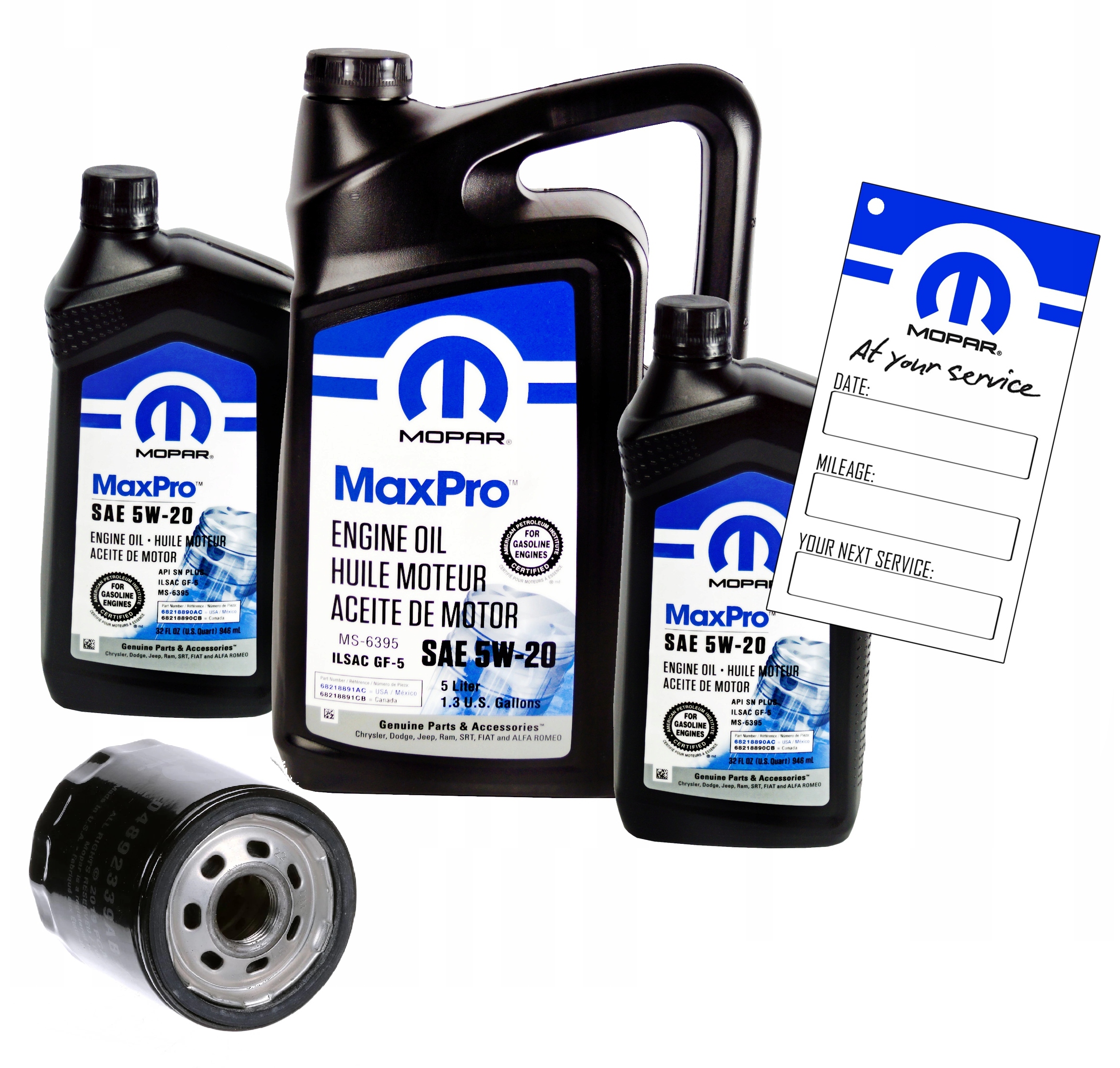 Mopar 5W20 Filtr Jeep Dodge Charger Challenger 5.7 2016-2023