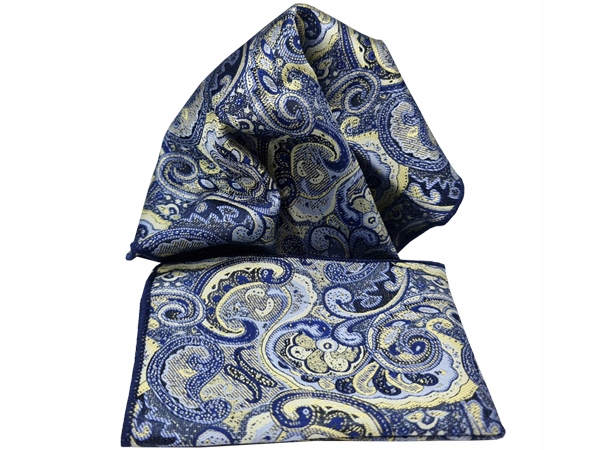 NIEBIESKA WE WZORY POSZETKA WYPUSTKA BUTONIERKA