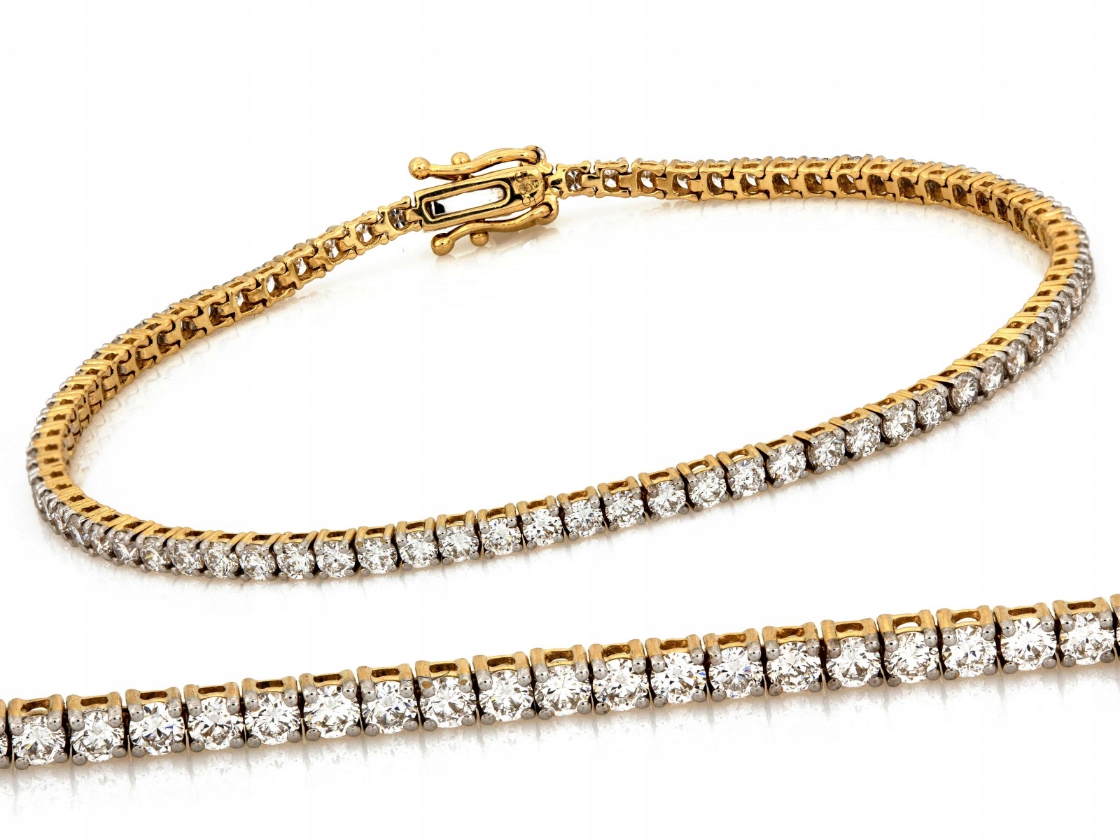 Dámský zlatý náramek 585 s brilianty 3,0 ct elegantní jako dárek r18