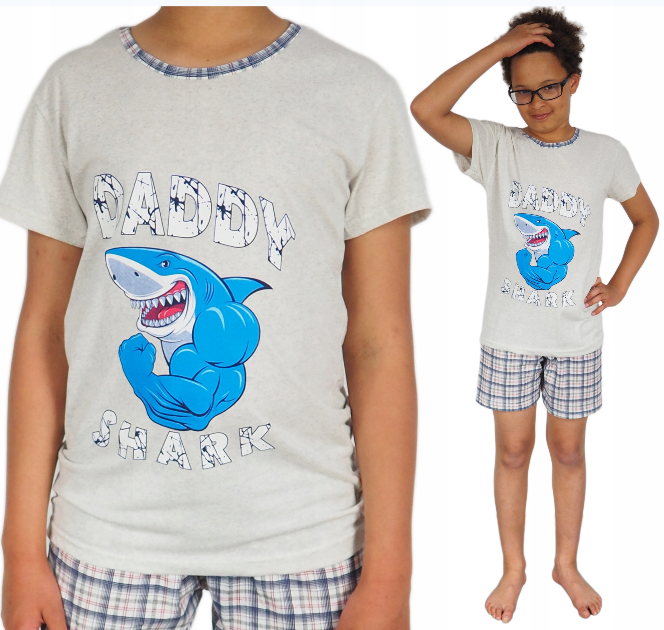 

Piżama młodzieżowa 158/164 M Chłopak szorty Shark