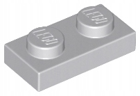 

Lego 3023 Płytka zwykła jasno szara 1x2