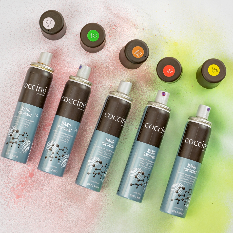 COCCINE PASTA DO BUTÓW ODŚWIEŻACZ DO ZAMSZU SPRAY Nazwa Nano Ravvivant