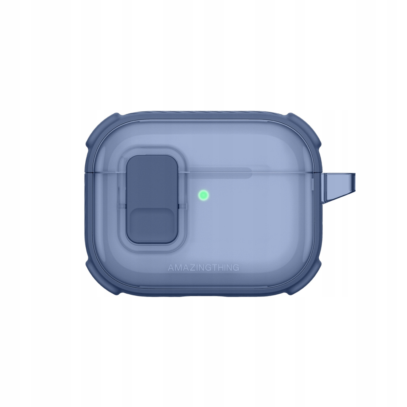Etui Amazingthing Titan Pro Mag Case Clear do AirPods Pro 3 niebieskie