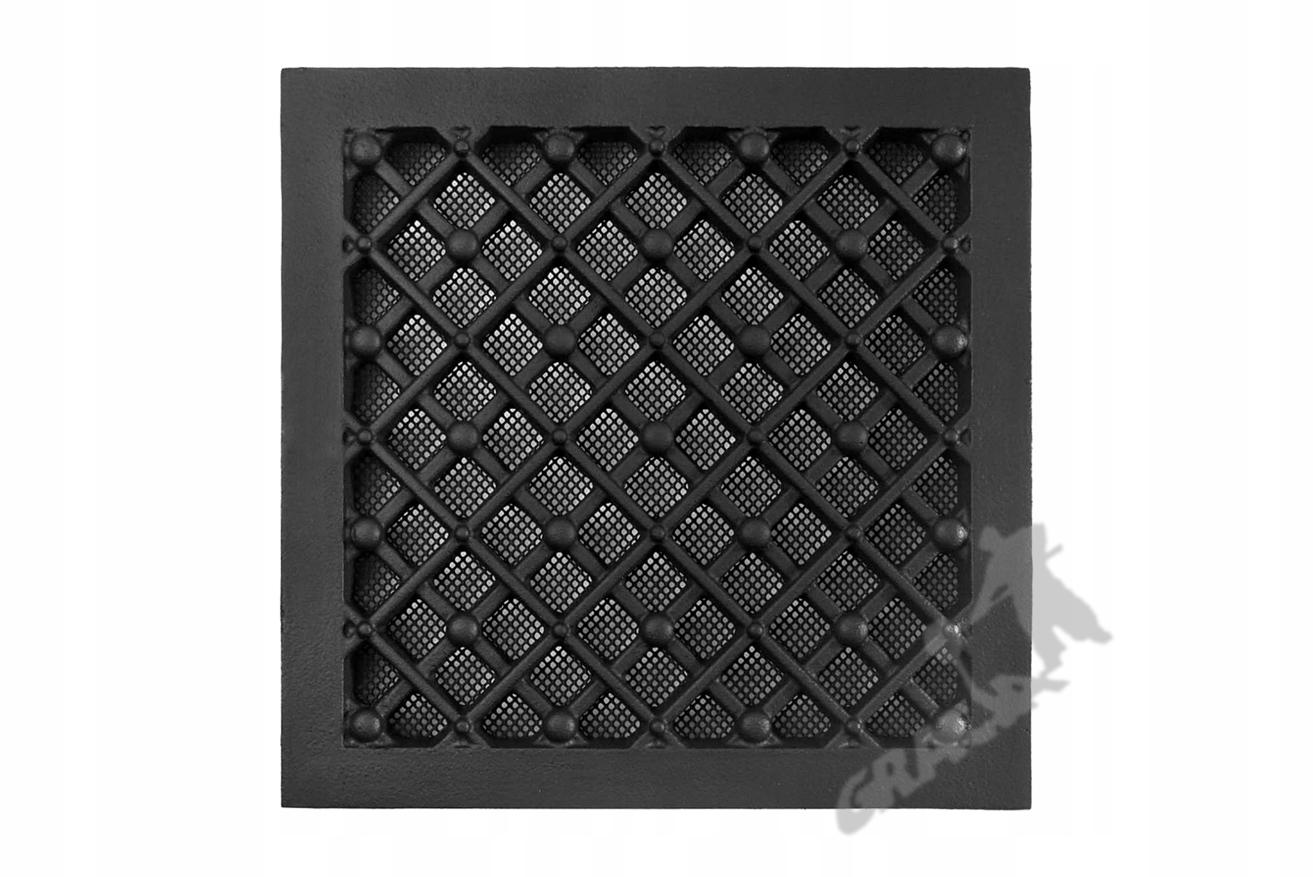 Kratka Wentylacyjna P06A 25X25 CM Z Siatką Żeliwna Retro Wylot