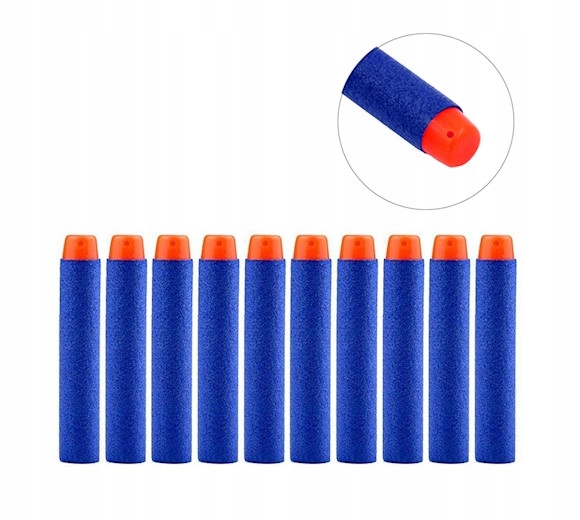 

10x Strzałki Do Nerf Miękkie Piankowe 7CM
