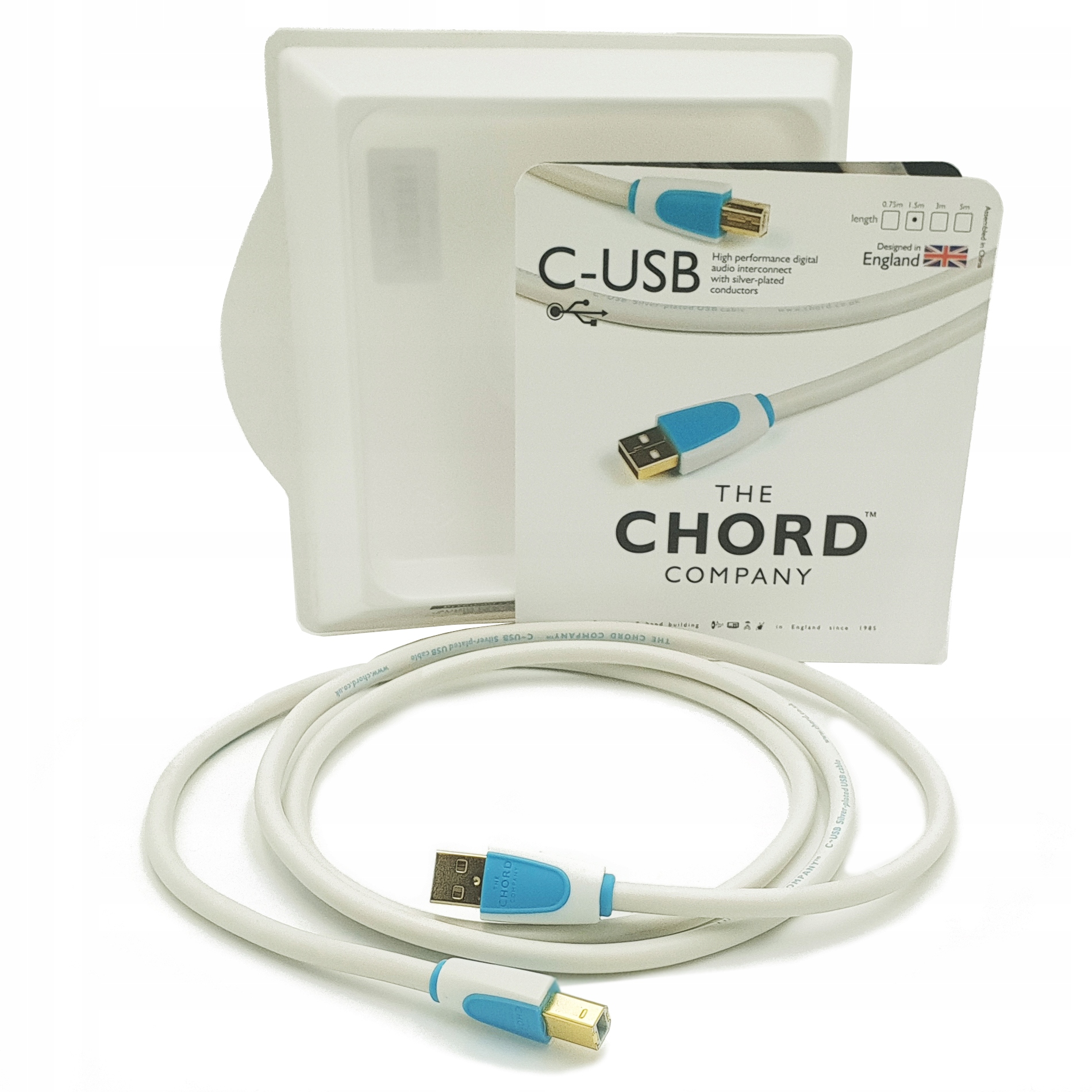 Usb kabel A-b The Chord Company CHRD0444 0,75 m