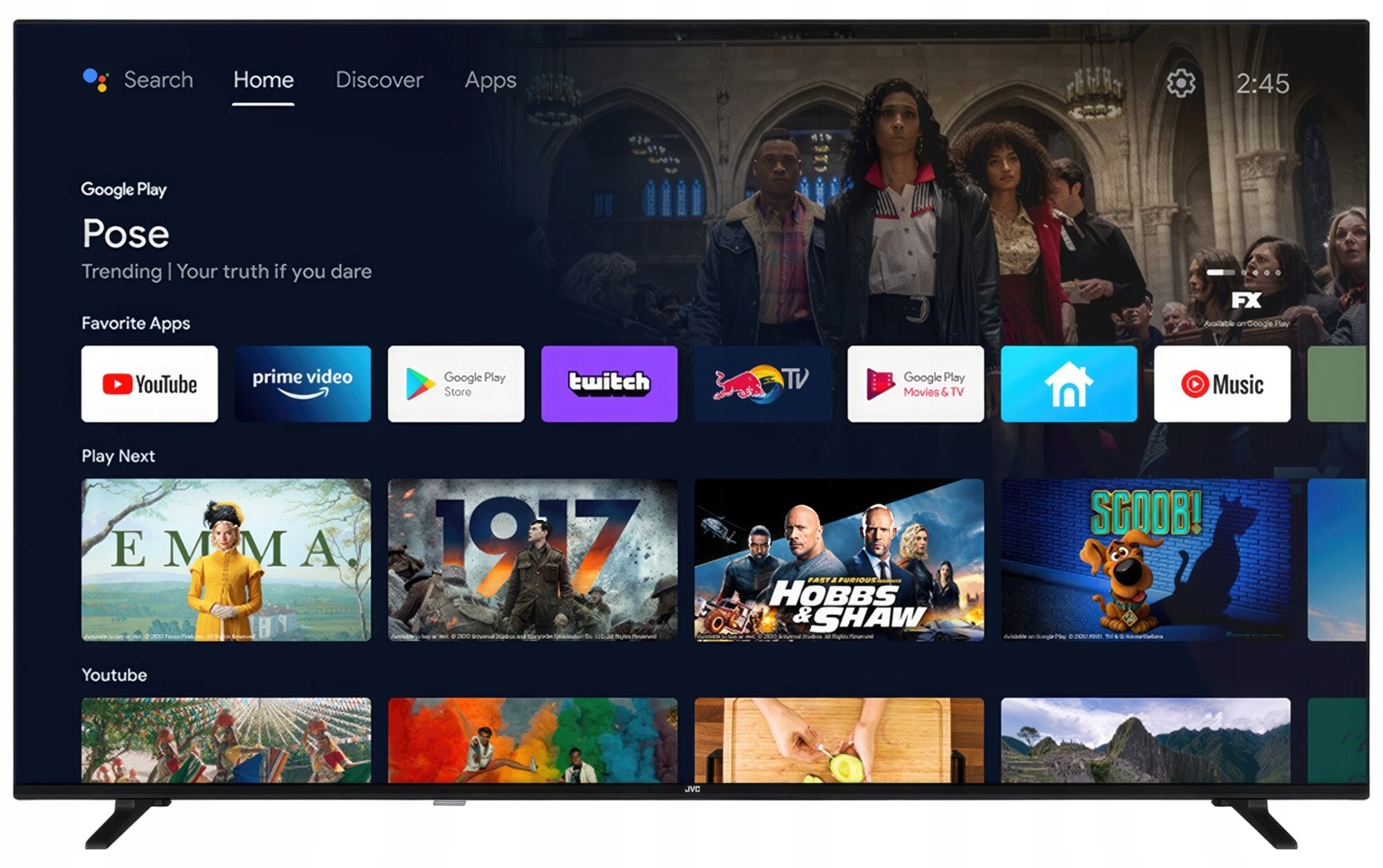 Telewizor JVC LT-65VAQ330P QLED 4K Android TV HDR Marka JVC