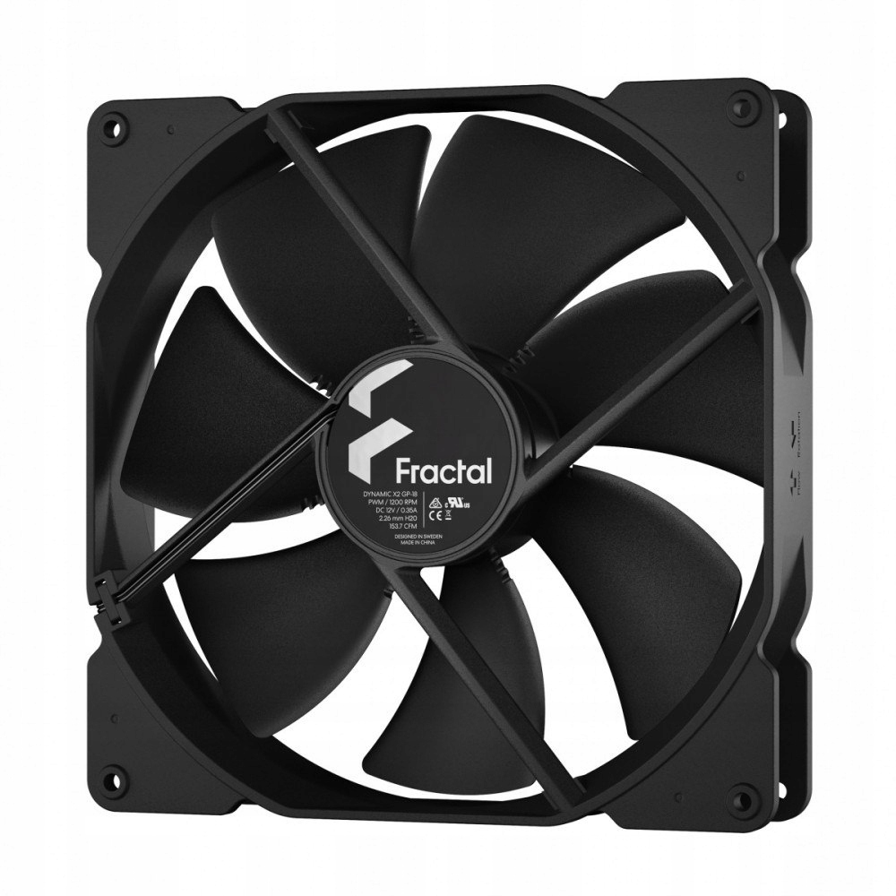 Fractal Design Chłodzenie obudowy Fde Dynamic X2 GP-18 Pwm Black 180mm
