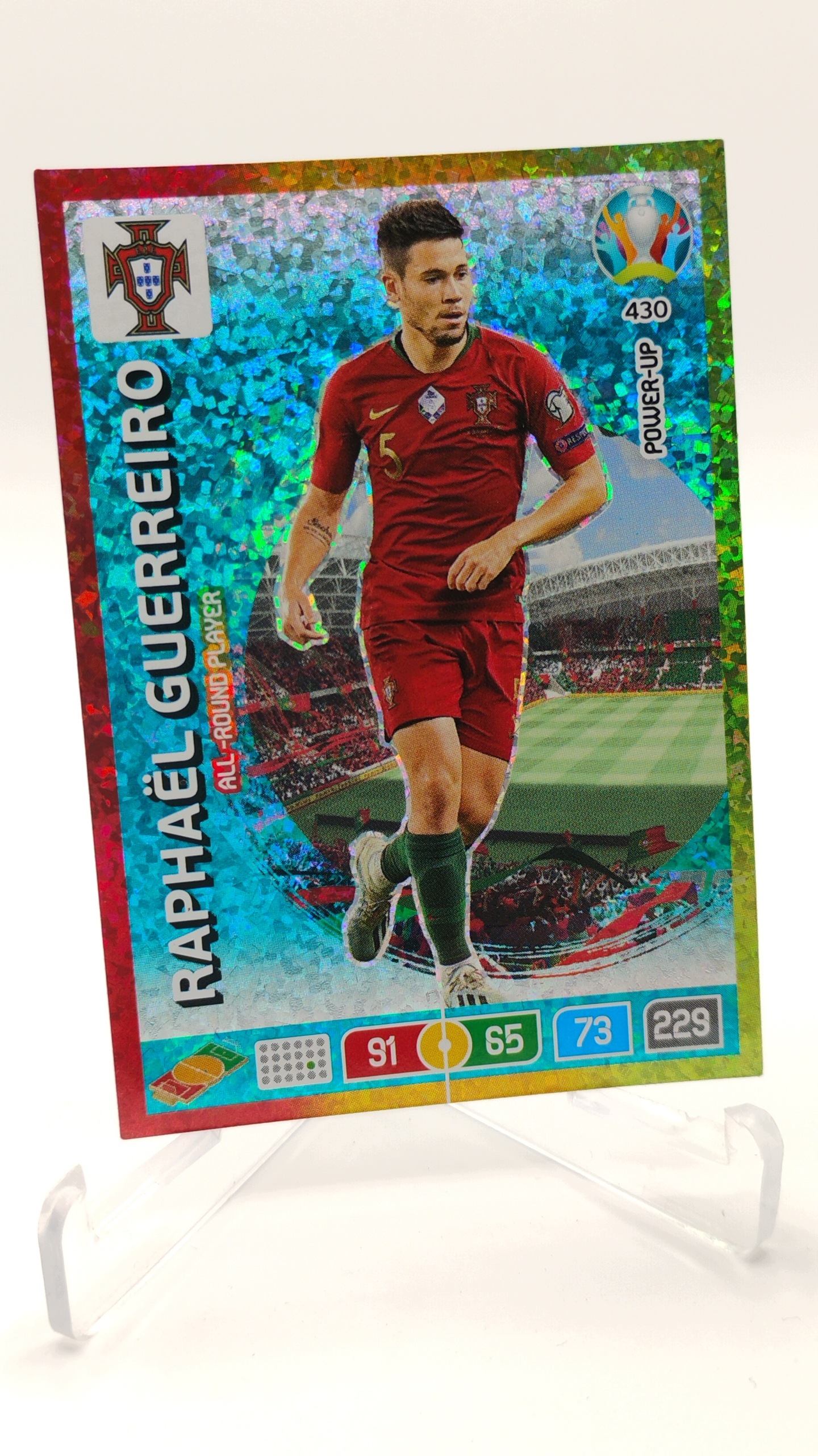 Panini Euro 2020 Power-up All-round Player 430 Raphael Guerreiro Portugalia