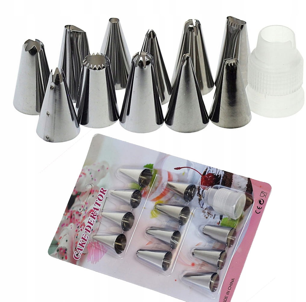 TYLKI KOŃCÓWKI DEKORATOR DO RĘKAWÓW CUKIERNICZYCH Rodzaj akcesoriów tylka (końcówka do rękawu)