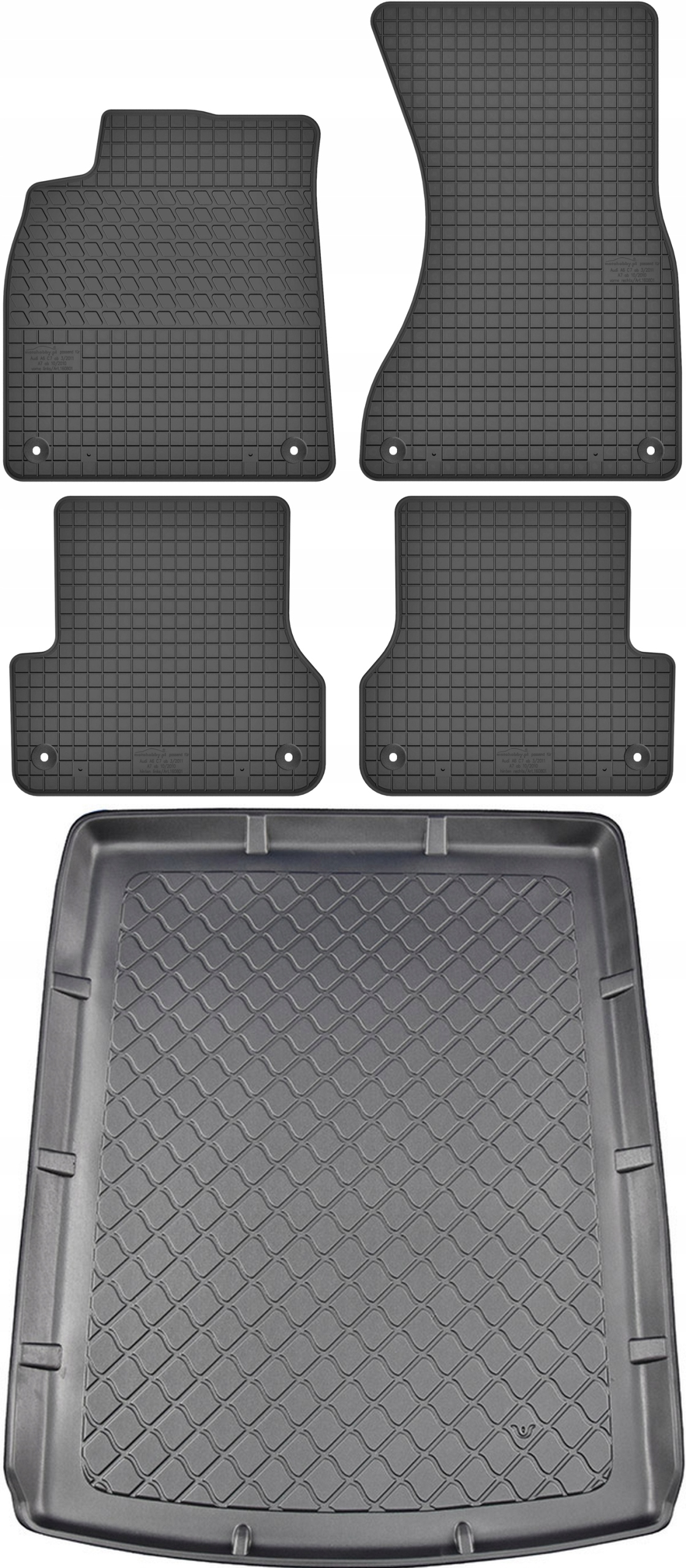 Audi A6 C7 Kombi 2011-2018 Koberce s rohožou