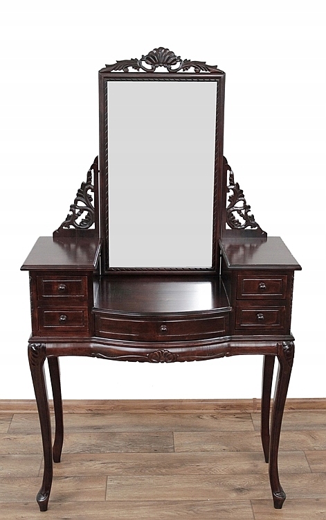 Nový vyrezávaný toaletný stolík zrkadlový stôl štýlový štýlový nábytok (podobný originálu)