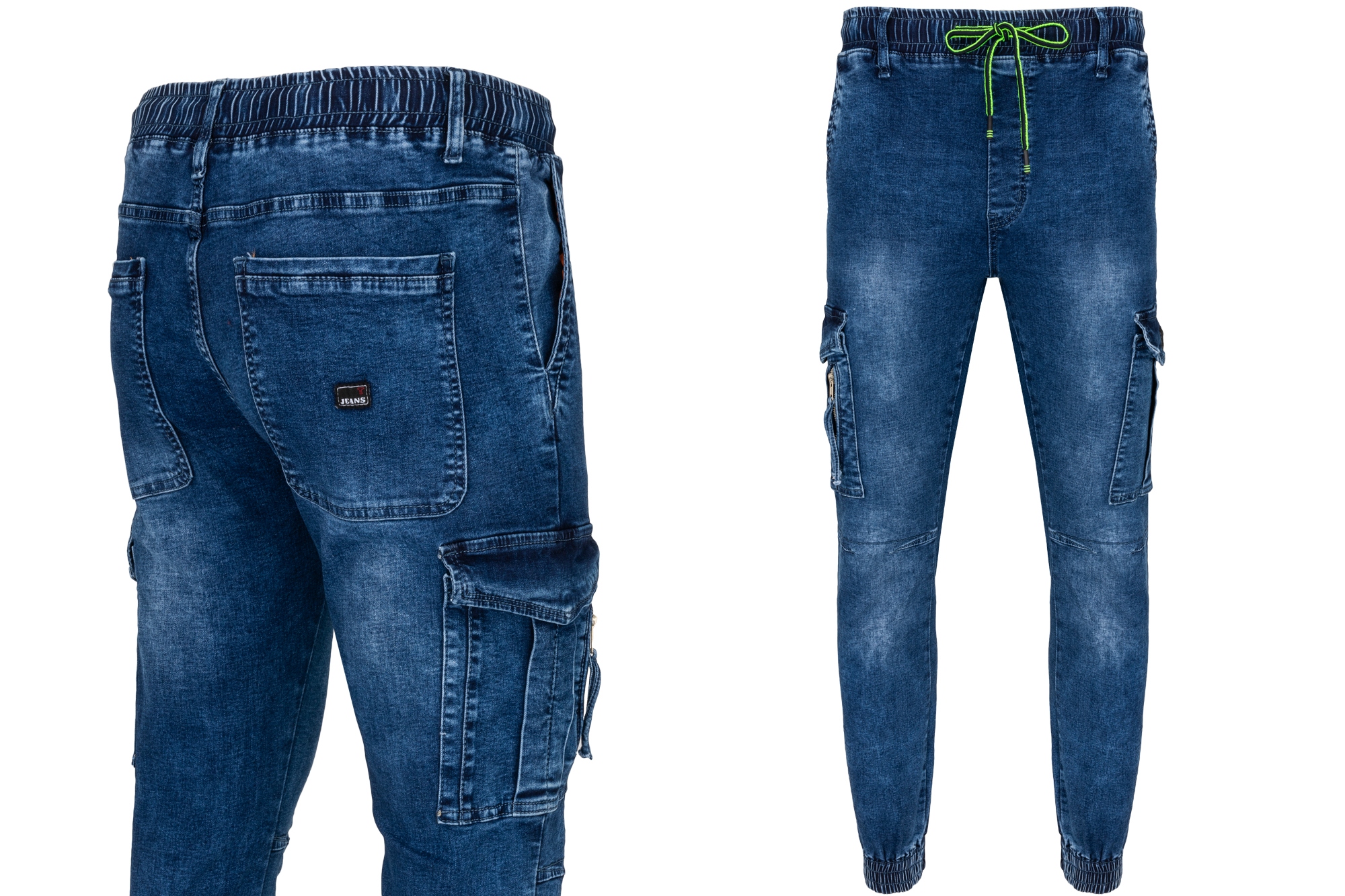 Pánské Džínové Kalhoty S Joggery, Kapsy Na Bocích, Zip: 31