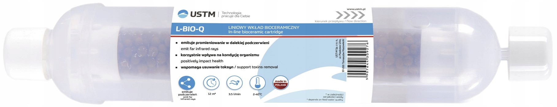 FILTR WODY KPL. WKŁADÓW OSMOZA RO7 NA WĘŻYK + MEMBRANA Pojemność 0 l