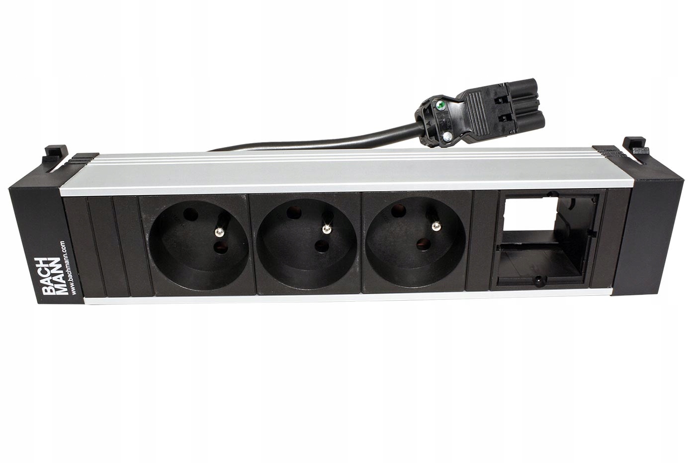 Bachmann Power Frame, box pro 4 moduly, 3x zásuvka Cz, 1x volné (916.0621)