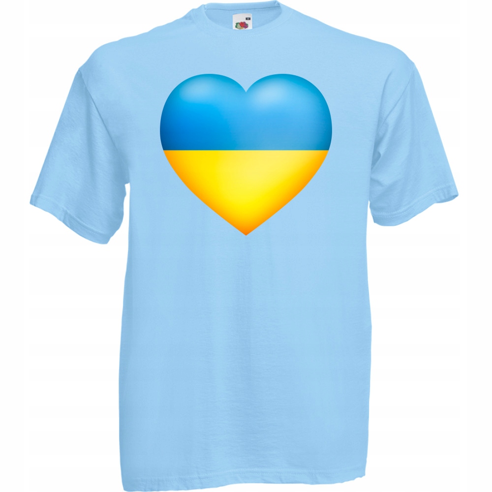 

Koszulka Ukraina Ukraine flaga S błękitna