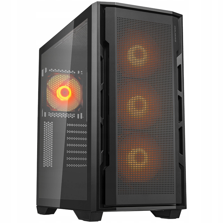 Cougar Počítačová Skříň Uniface Rgb, Midi Tower, černý