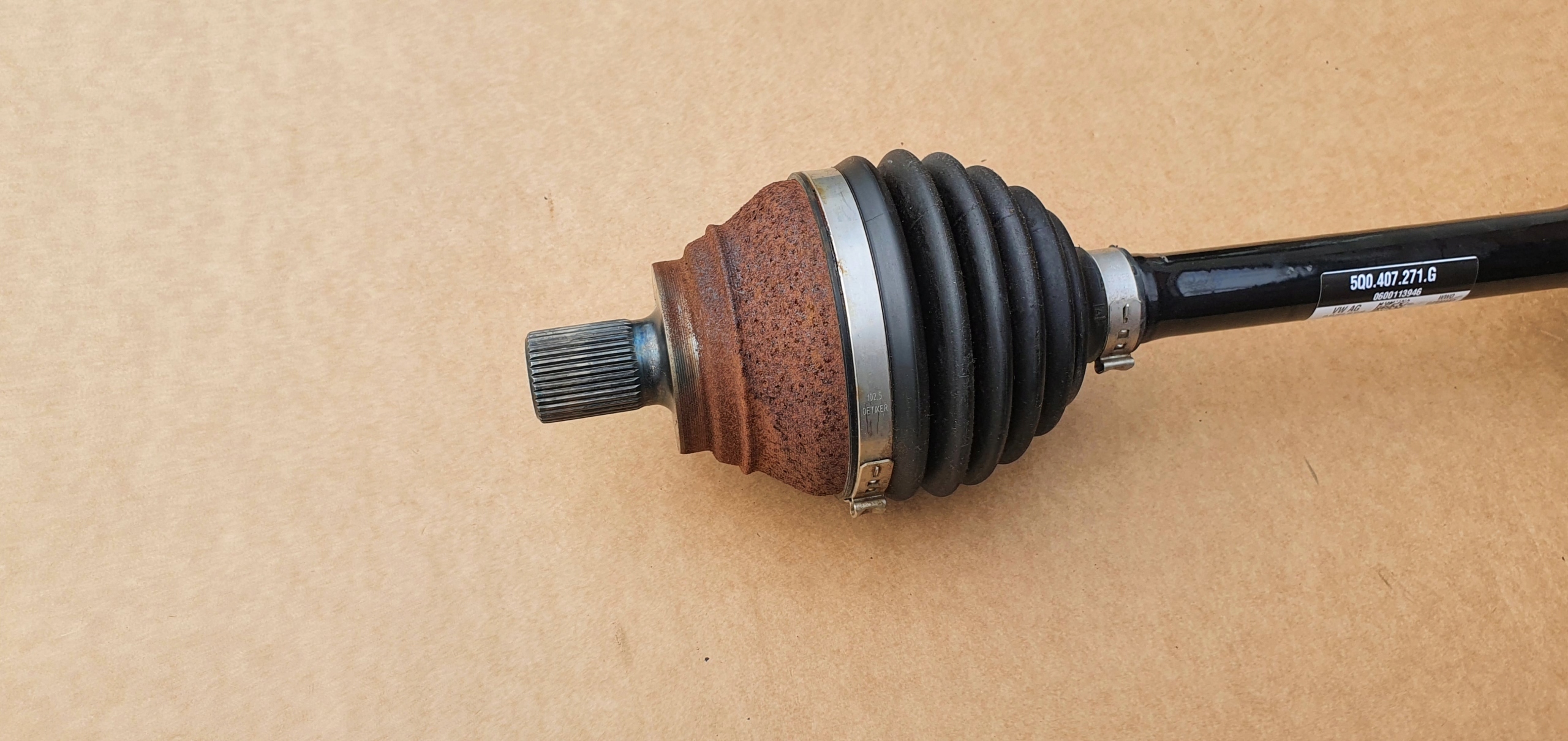 semi-axis VW AUDI SKODA 5Q0407271G original 1.4 TSI